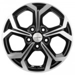 Khomen Wheels Double-Spoke 1606 (ZV 16_Kaptur) 6,5x16 5x114,3 ET50 D66,1 Black-FP