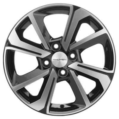 Khomen Wheels V-Spoke 501 (15_Rio I) 6x15 4x100 ET48 D54,1 Black-FP