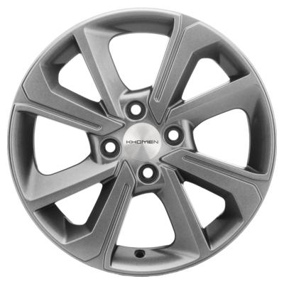 Khomen Wheels V-Spoke 1501 (ZV 15_Logan) 6x15 4x100 ET40 D60,1 G-Silver