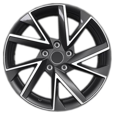 Khomen Wheels V-Spoke 1714 (17 ZV Kuga/Focus) 7x17 5x108 ET50 D63,35 Black-FP