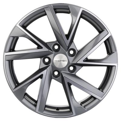 Khomen Wheels V-Spoke 1714 (17 ZV Kuga/Focus) 7x17 5x108 ET50 D63,35 Gray-FP