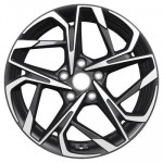Khomen Wheels Cross-Spoke 1716 (ZV 17_Sportage) 7x17 5x114,3 ET48,5 D67,1 Black-FP