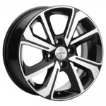 Khomen Wheels KHW1501 (Lada Granta) 6x15 4x98 ET36 D58,6 Black-FP