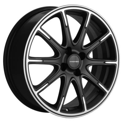 Khomen Wheels KHW1707 (KIA Rio I/II Solaris I/II) 6,5x17 4x100 ET49 D54,1 Black-FP matt