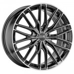 OZ Gran Turismo HLT 9,5x20 5x112 ET35 D75 Star Graphite Diamond Lip
