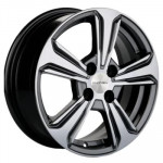 Khomen Wheels KHW1502 (Solaris II) 6x15 4x100 ET46 D54,1 G-Silver-FP