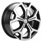 Khomen Wheels KHW1710 (Chery tigo 7pro) 6,5x17 5x108 ET33 D60,1 Black-FP