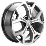 Khomen Wheels KHW1710 (Coolray) 6,5x17 5x114,3 ET45 D54,1 Gray-FP