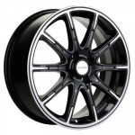 Khomen Wheels KHW1707 (KIA Rio I/II Solaris I/II) 6,5x17 4x100 ET44 D54,1 Black-FP