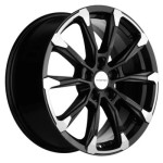 Khomen Wheels KHW1808 (K5/Santafe) 7,5x18 5x114,3 ET50 D67,1 Black-FP