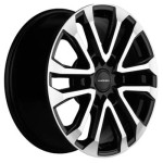 Khomen Wheels KHW1805 (Fortuner/Hilux) 7,5x18 6x139,7 ET30 D106,1 Black-FP