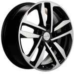 Khomen Wheels KHW1612 (Tiggo 3) 6,5x16 5x108 ET45 D60,1 Black-FP