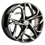 Khomen Wheels KHW1716 (Москвич 3) 7x17 5x108 ET49 D59,5 Black-FP