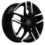 Khomen Wheels KHW1708 (DFM AX 7) 6,5x17 5x108 ET43 D65,1 Black-FP