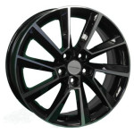 Khomen Wheels KHW1604 (Yaris) 6x16 5x100 ET45 D54,1 Black-FP