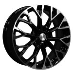 Khomen Wheels KHW1718 (Exeed TXL) 7x17 5x108 ET36 D65,1 Black-FP