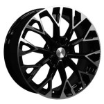 Khomen Wheels KHW1718 (Octavia) 7x17 5x112 ET49 D57,1 Black-FP
