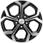 Khomen Wheels KHW1606 (Sonata) 6,5x16 5x114,3 ET43 D67,1 Black-FP