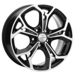 Khomen Wheels KHW1702 (Ford C-Max) 7x17 5x108 ET50 D63,35 Black-FP