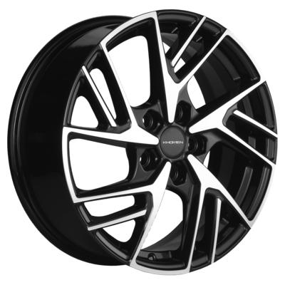 Khomen Wheels KHW1722 (Nissan Tiida) 6,5x17 5x114,3 ET45 D66,1 Black-FP