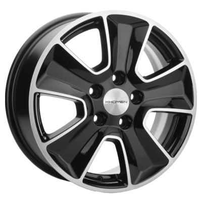 Khomen Wheels KHW1601 (Huyndai/Kia) 6,5x16 5x114,3 ET43 D67,1 Black-FP