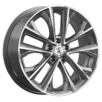 Premium Series КР012 (Karoq/Taos) 7x18 5x112 ET45 D57,1 Diamond Gloss Graphite