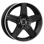 MAK Lewis 8x18 5x112 ET50 D66,6 Gloss Black Mirror Ring