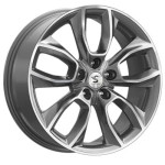 Premium Series КР001 (Outlander) 7x18 5x114,3 ET38 D67,1 Diamond Gloss Graphite
