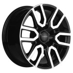 Khomen Wheels KHW1723 (Fortuner/Hilux) 8x17 6x139,7 ET30 D106,1 Black-FP