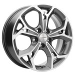 Khomen Wheels KHW1702 (Changan CS35/CS35 Pro) 7x17 5x110 ET46 D63,3 Gray-FP