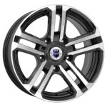 K&K Палладика (КС591М) 7x16 5x139,7 ET5 D110,1 Алмаз черный