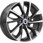 K&K Роквуд (КС900) 7x17 5x105 ET38 D56,6 Алмаз черный
