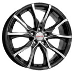 K&K Твист (КС697М) 7,5x17 5x110 ET39 D65,1 Алмаз черный