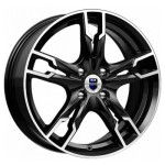 K&K Солар (КС875) 7x17 5x108 ET43 D67,1 Алмаз черный