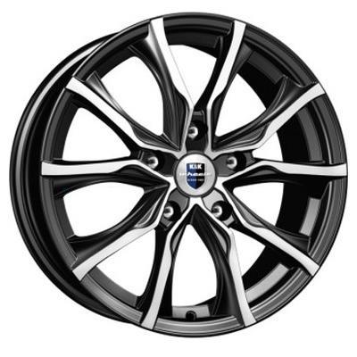 K&K Твист (КС697М) 7,5x17 5x112 ET45 D66,6 Алмаз черный