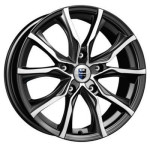 K&K Твист (КС697М) 7,5x17 5x112 ET45 D66,6 Алмаз черный