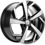 Khomen Wheels KHW1712 (DFM580) 7x17 5x110 ET45 D67,1 Black-FP