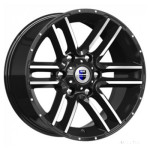 K&K Алгама (КС762) 8x17 6x139,7 ET-10 D106,1 Алмаз черный