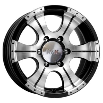 K&K Байконур (КС465М) 8x16 6x139,7 ET0 D111,6 Алмаз черный