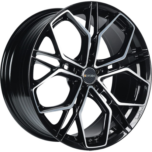 INCH ZJH 8x18 5x112 ET38 D66,6 Gloss Black Machined Face