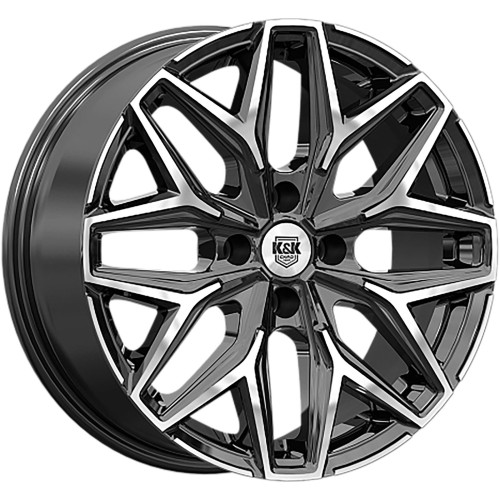K&K Ариус (КС1187) 7x17 5x112 ET38 D66,6 Алмаз черный