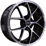 INCH FA8538 7x17 5x108 ET45 D60,1 Gloss Black Machined Face