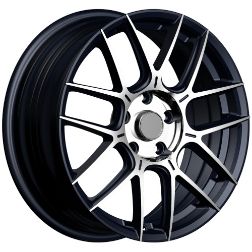 INCH FA8541 7x17 5x112 ET45 D66,6 Gloss Black Machined Face
