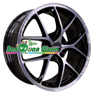 INCH FA8538 7x17 5x114,3 ET45 D67,1 Gloss Black Machined Face