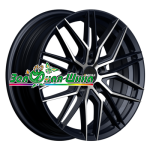 INCH FA8539 7x17 5x100 ET38 D57,1 Gloss Black Machined Face
