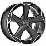 OZ Aspen HLT 9x21 5x112 ET50 D79 Matt Black + Diamond Cut