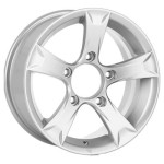 K&K Триал (КС621) 6,5x15 5x139,7 ET5 D110,1 Сильвер