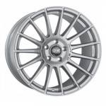 OZ Superturismo LM 8x18 5x112 ET35 D75 Matt Race Silver + Black Lettering