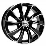 Rial Lugano 8x18 5x112 ET35 D66,5 Diamant black front polished