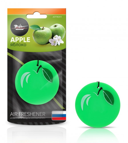 Ароматизатор подвесной пластик "Сочный фрукт" яблоко (AIRLINE) AFFR091